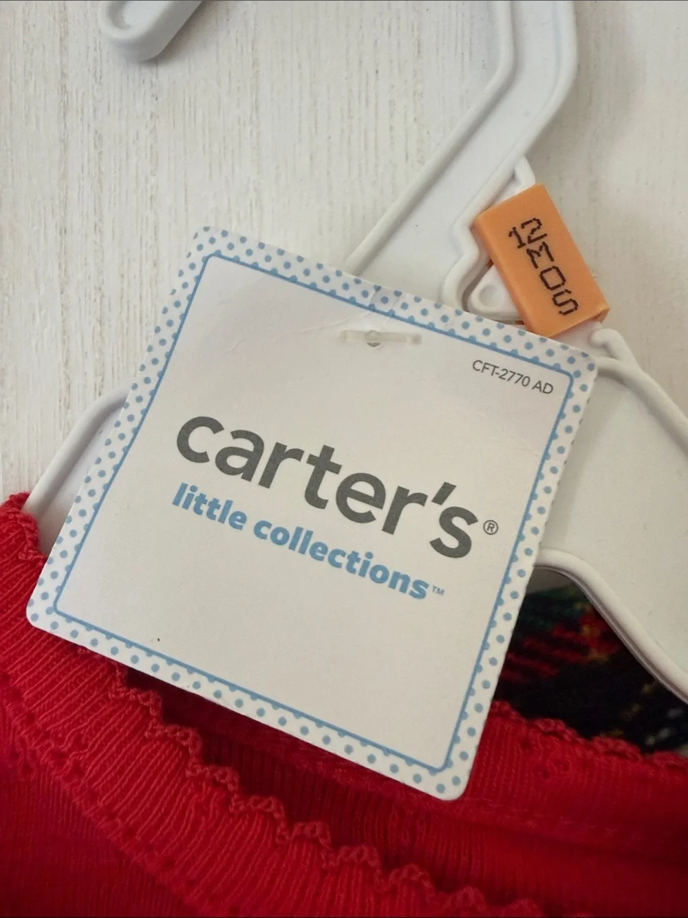 Carter's Red, Green & Cream Plaid Skirt